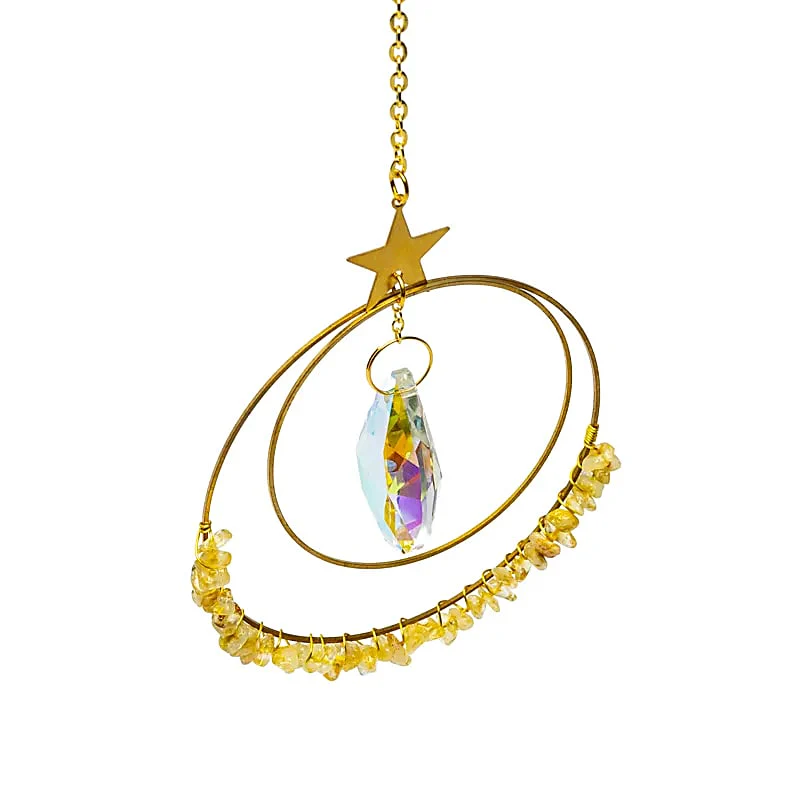 Suncatcher met ster, kristal en citrien - Image 2
