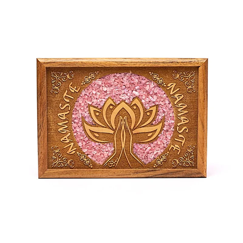 Tarot- of sieradendoos lotus Namaste rozenkwarts - Image 3