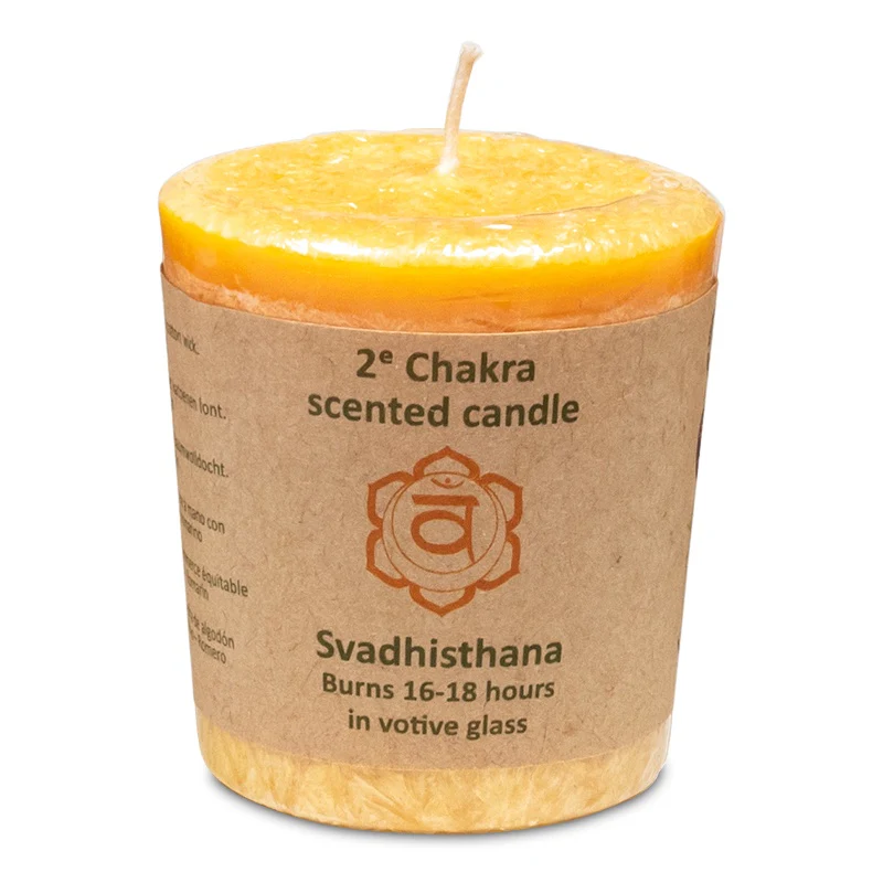 Votief geurkaarsje 2e chakra - Image 2