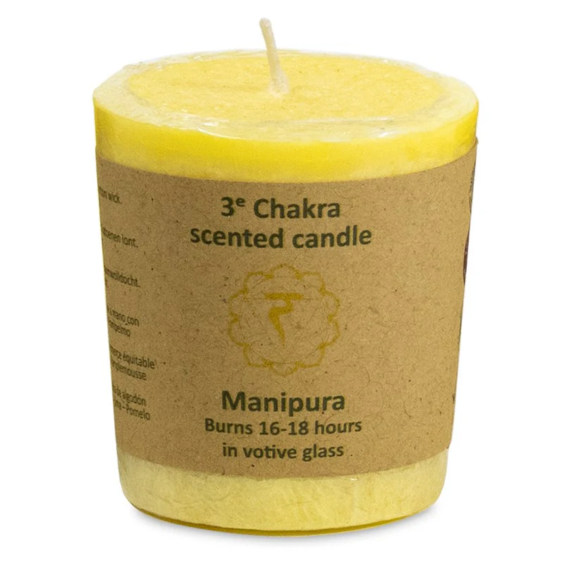 Votief geurkaarsje 3e chakra - Image 2