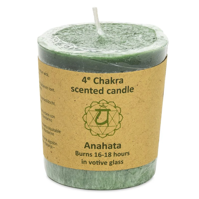 Votief geurkaarsje 4e chakra - Image 2