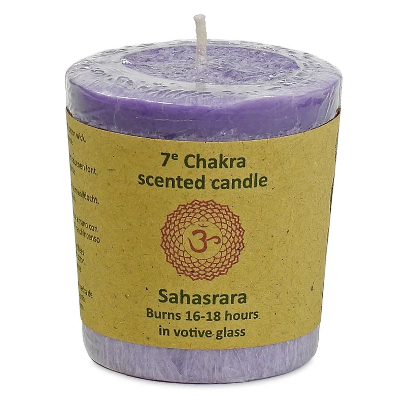 Votief geurkaarsje 7e chakra - Image 2