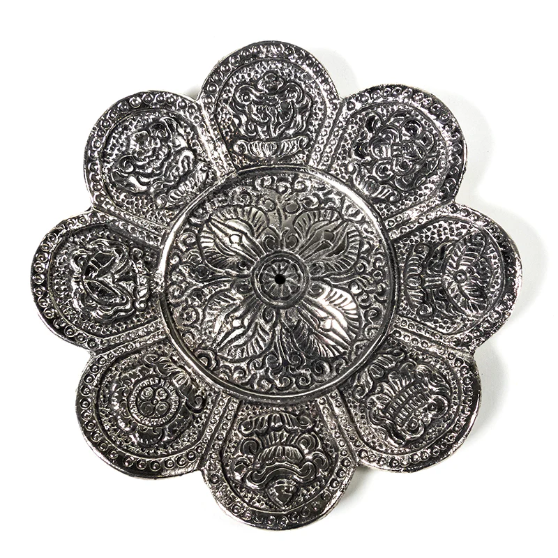 Wierookbrander 8 voorspoedsymbolen zilver - Image 3