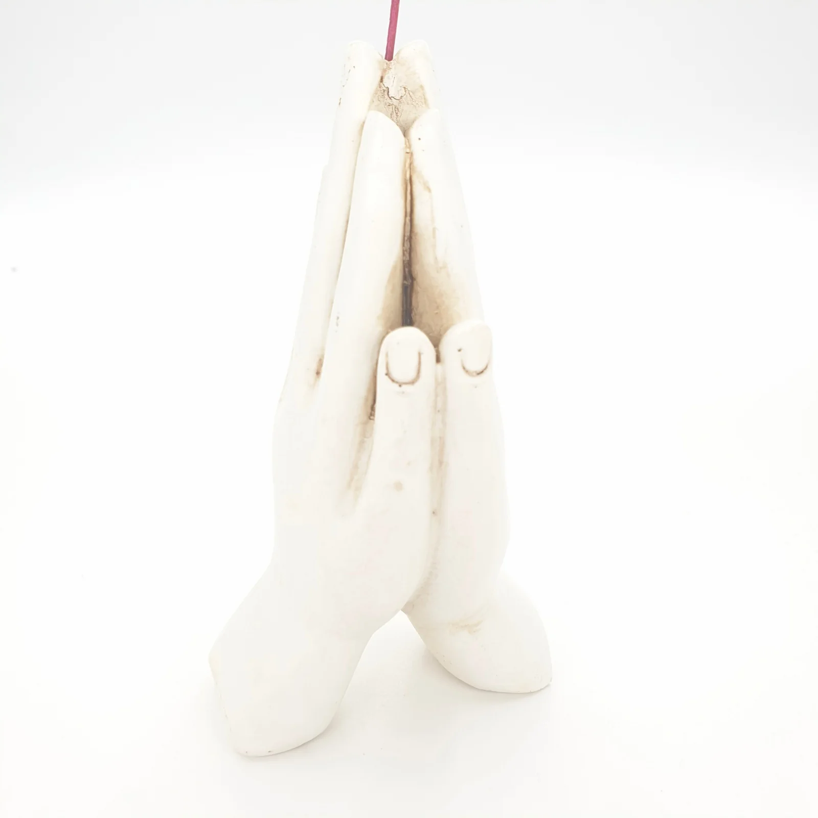Wierookhouder hand wit mediterend