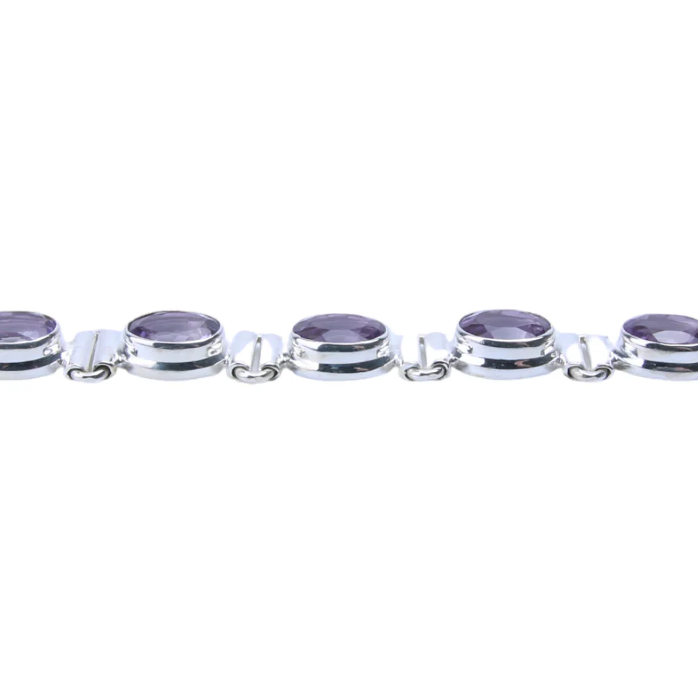 Zilveren armband Amethist - 3 - Image 3