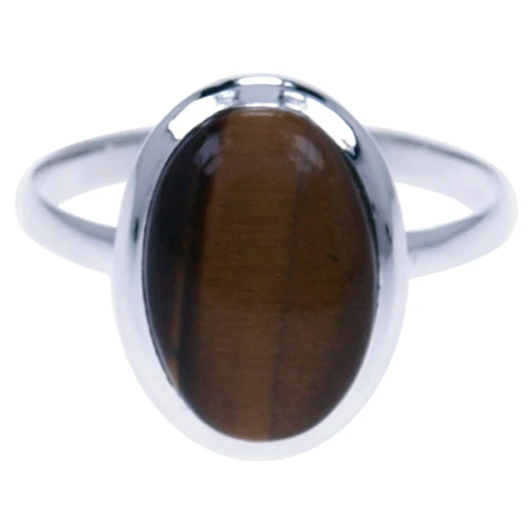 Zilveren ring Tijgeroog
